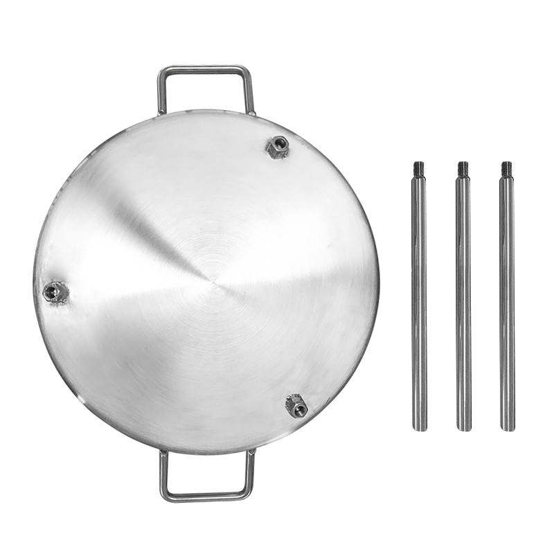 COOKMATE Contemporary Stainless Steel Cookware Omelette Outdoor BBQ Fry Pan