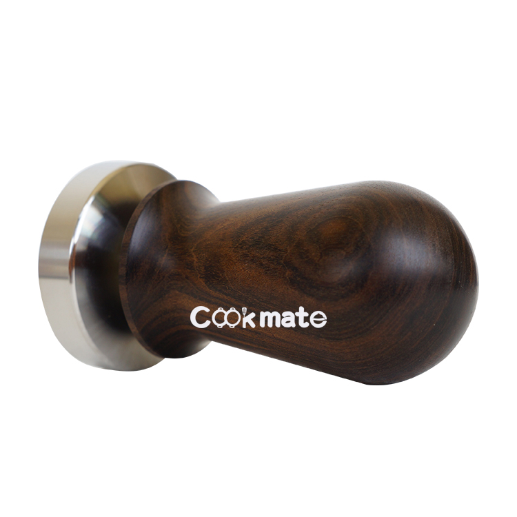 Calibrated Cappuccino Stamper Coffee Tamper For Espresso Machine With Wood Handle