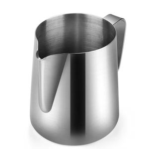 Stainless Steel Milk Frothing Pitcher Cup with Measurement Inside 12 Oz (350ml) for Latte Art Espresso Cappuccino Maker