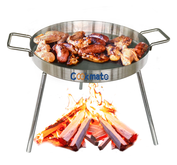 The Perfect/ Original / Healthy /durable 304 Stainless Stell Natural Flat Round Grill Campfire Cooking Grate Fire Pit Ring BBQ