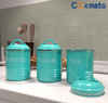 Airtight Kitchen Canister Decorations with Lids Metal Rustic Farmhouse Country Decor Containers for Sugar Coffee Tea Storage
