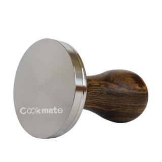 Factory Price Diameter 58MM Caffe Latte Tamper Pull Espresso Hammer With Wood Handle