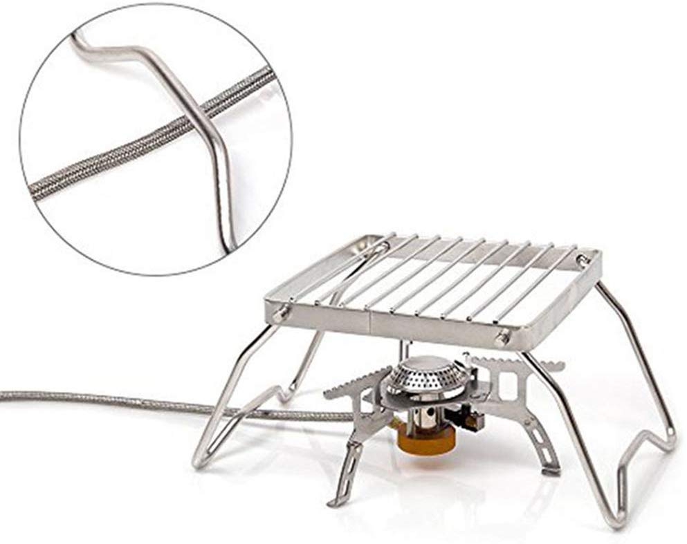 Outdoor use multi-functional cooking set China manufacturer portable stainless steel camping folding rack charcoal grill