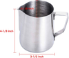 Creamer Pitcher And Milk Frother Graduated Stainless Steel Pitcher for Coffee And Steamed Milk Kettle
