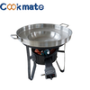 23" Round Stainless Steel Concave Comals Griddle Taco Grill Fry Pan Wok Cook