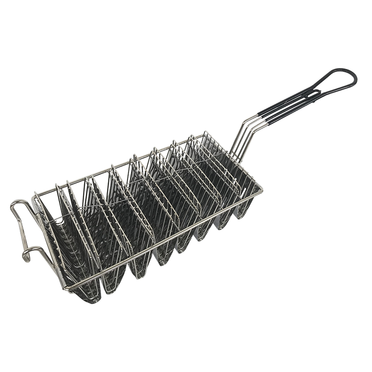 Home Use Wire Strainer Nonstick Taco Shell Fry Basket for Deep Fat