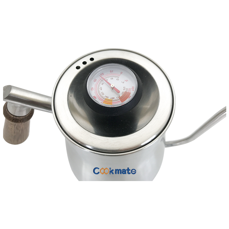 Portable Drip Machiatto Coffee Maker Pot Long Narrow Spout Pour Round Kettle