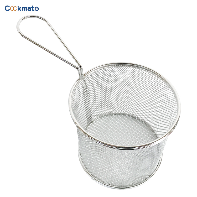 Diameter Cylindrical Pasta Strainer Stainless Steel Small Pasta Boil Basket