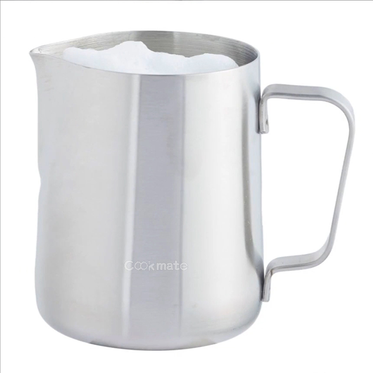 Cooks Professional Milk Frothing Jug & Thermometer, Barista Style Lattes, Coffee, Hot Chocolate Stainless Steel