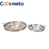 Large 3 in 1 Mexican Style Concave Comals Stainless Steel Fry Pan 22" Set With Propane Burner Stove