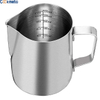 100/150/200/350/600/1000ml Steaming Pitcher Measurements on Both Sides Coffee Creamer Pitcher