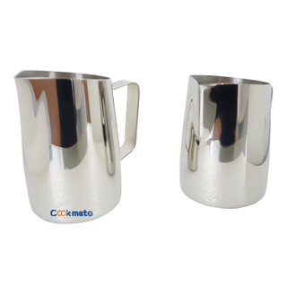 Barista Tool Coffee Milk Frothing Cup Stainless Steel Spout Jug With Handle