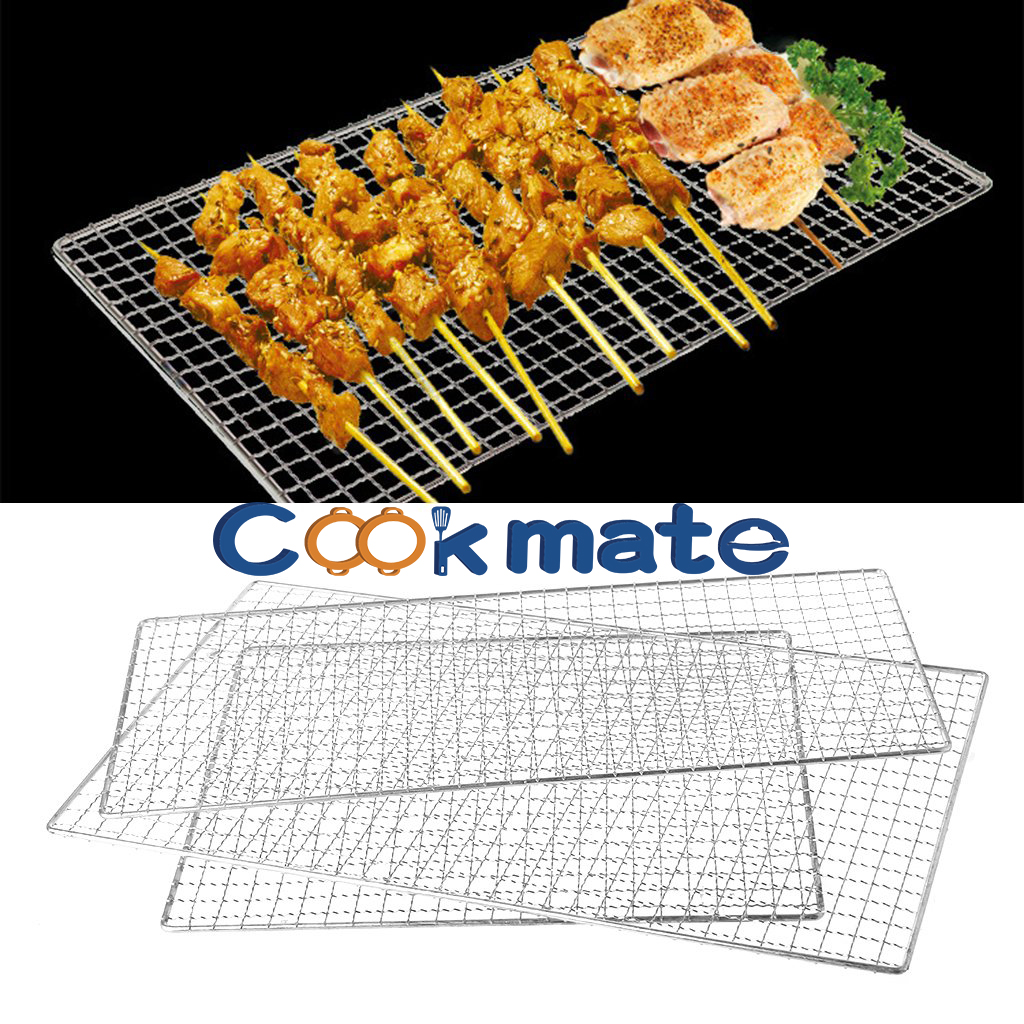 Universal BBQ Grill Wire Netting Metal Squares Holes Grilling Barbecue Wire Mesh BBQ Tools Oven Wire Shelf Grill