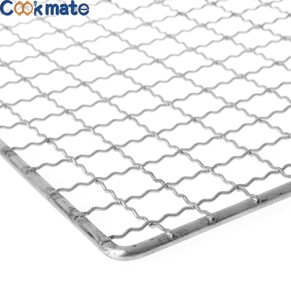 Stainless Steel Crimped Wire Mesh for BBQ Cooking BBQ Net Outdoor Picnic Grill Accessories Roast Meat Grill Wire Mesh Barbecue
