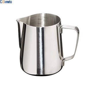 100/150/200/350/600/1000ml Steaming Pitcher Measurements on Both Sides Coffee Creamer Pitcher