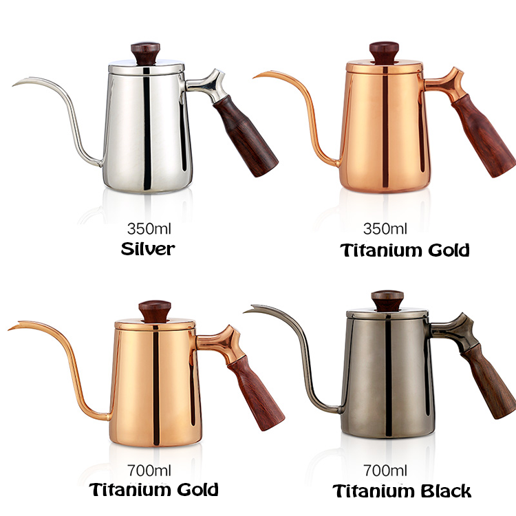 Factory Sale Stainless Steel Drip Coffee Kettle with Gooseneck Spout Coffee Jug