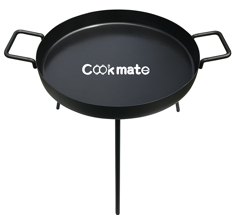 COOKMATE Enamel Glazing Non-stick Cookware Sets with 3 Legs Outdoor Beach BBQ Camping Picnic Campfire Griddle Pan