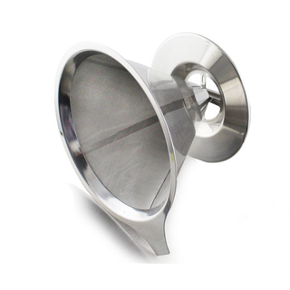 Hot Sale Stainless Steel Pour Over Reusable Cone Coffee Filter Strainer Coffee Dripper