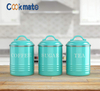 Airtight Kitchen Canister Decorations with Lids Metal Rustic Farmhouse Country Decor Containers for Sugar Coffee Tea Storage