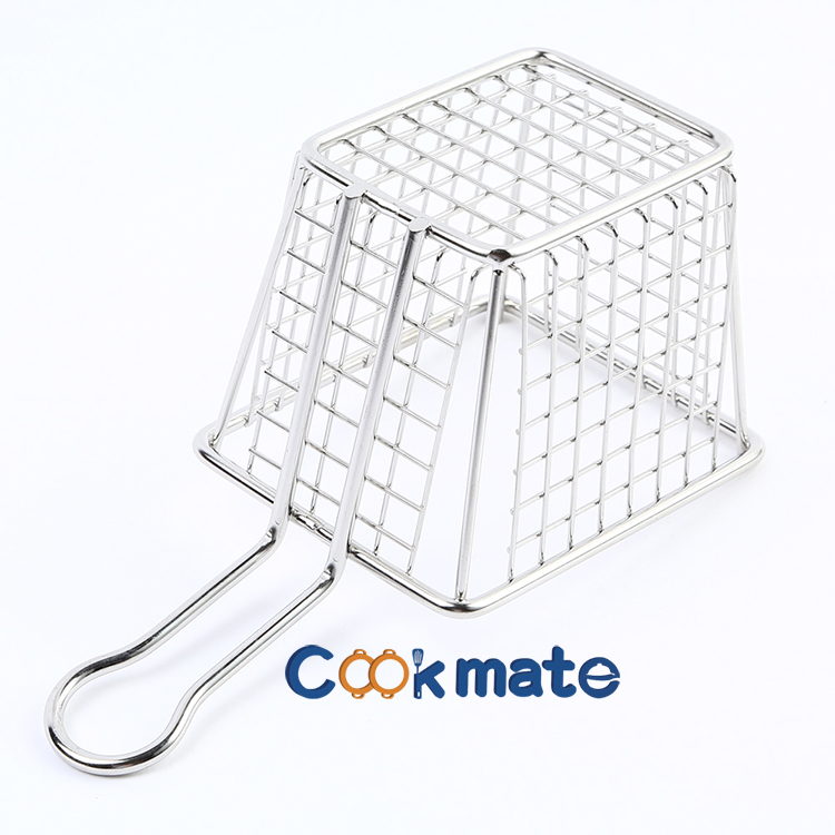 Cookmate small size 304 Stainless Steel Chips Deep Fry Baskets Food Presentation Strainer Potato basket