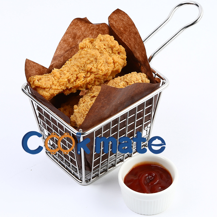 Cookmate small size Stainless Steel Chips serving basket Food Presentation Strainer Potato basket
