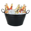 Natural Wood Handles Outdoor Picnics ,barbecues, Parties, Party Wine Fruit Juice Cool Drink Tub Steel Beverage Tubs