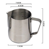 Professional Barista Style Lattes Hot Chocolate Stainless Steel Milk Frothing Jug & Thermometer for Measuring