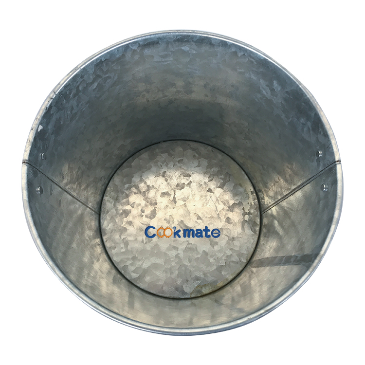 Top Quality Large Galvanized Steel Metal Oval Tub Wine Chiller with Silver Handles