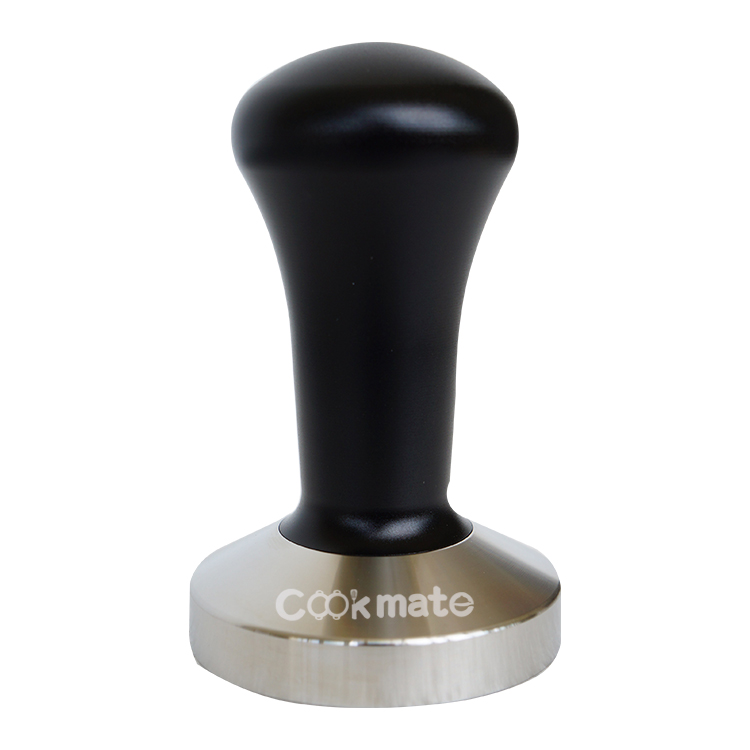 Food Grade Coffee Shop Accessory Espresso Tamper with 100% Flat Stainless Steel Base