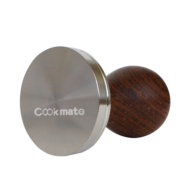 Bar Accessories Espresso Hammer Flat Base Pull Coffee Tamper With Wood Handle